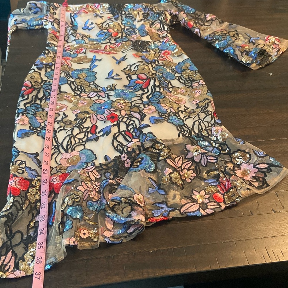 DONATING 04/02 NWT Alexia Admor Multicolor Embroidered Dress - Picture 8 of 15